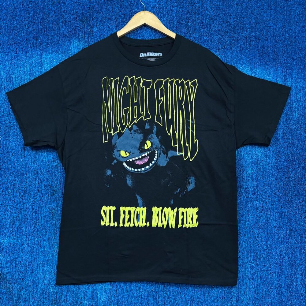 Dragons “Night Fury” Graphic T-Shirt Size Extra Large